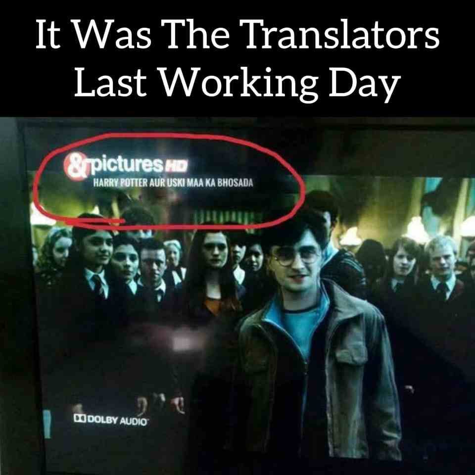 It Was The Translators Last Working Day