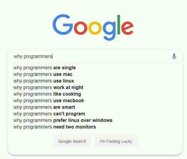 What did programmers did to Google?