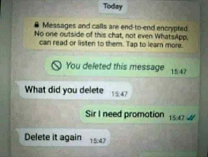 What did you delete
