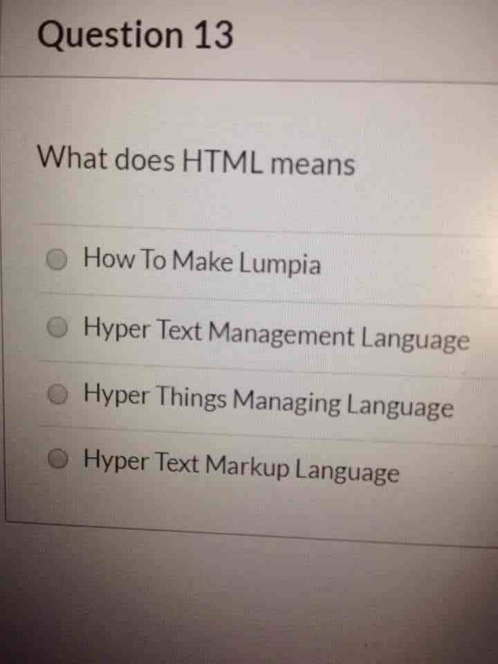 What does HTML means?