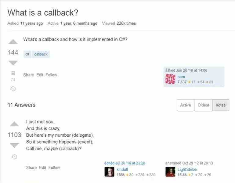 What is a callback?
