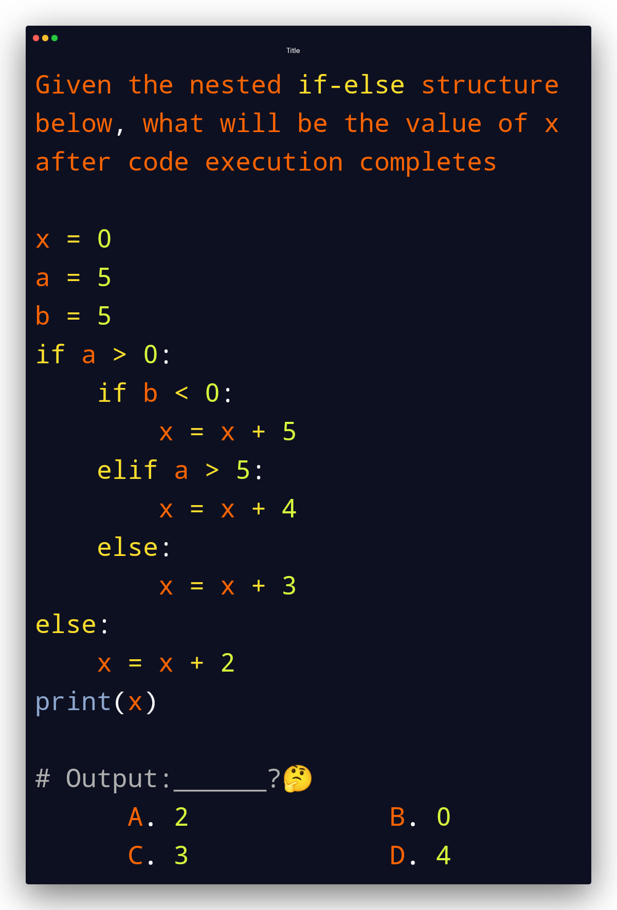 What is the output of this code?