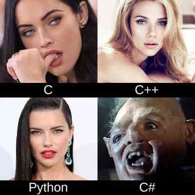 what is your favorite C, C++, Python , C# 