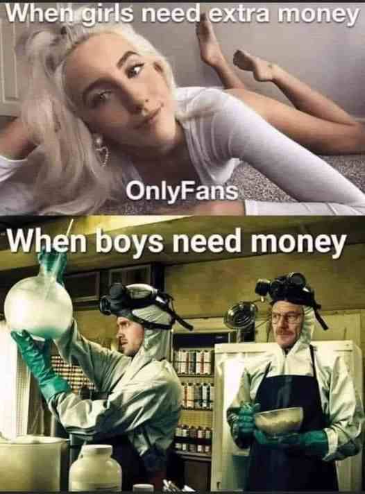When boys need money