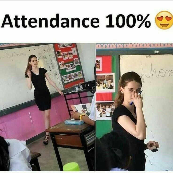 When class attendance 100%