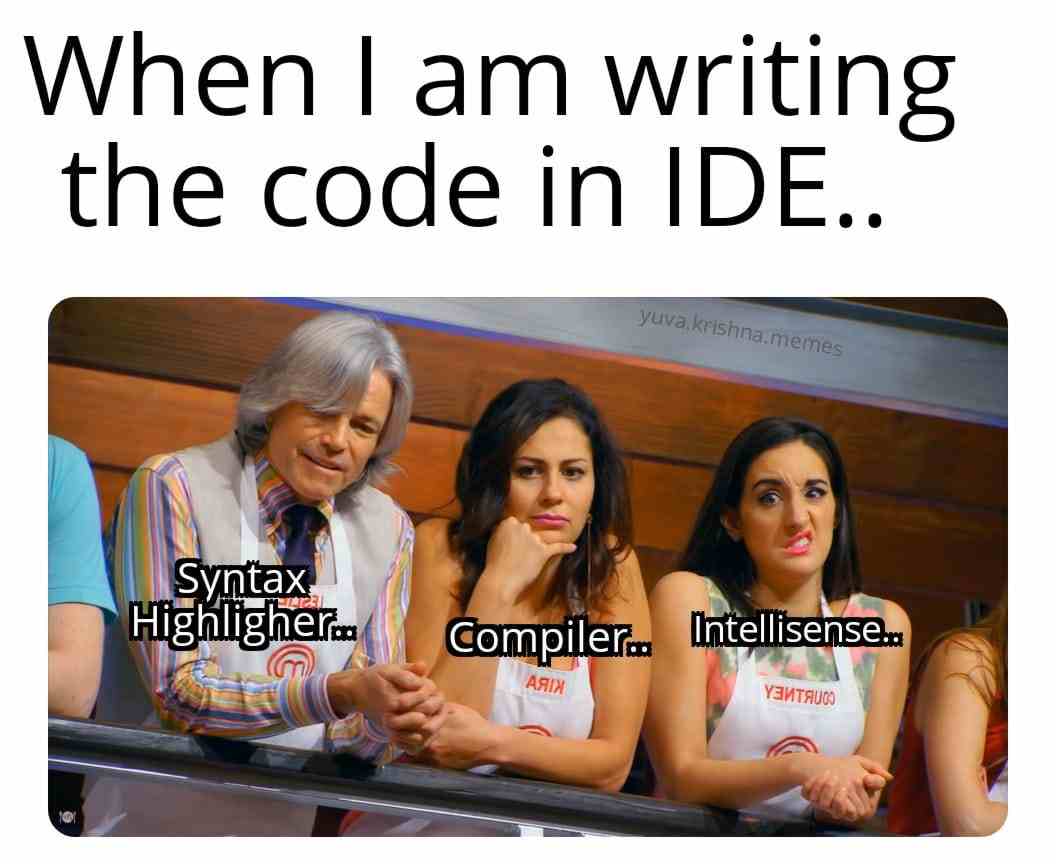 When i am writing the code in IDE..