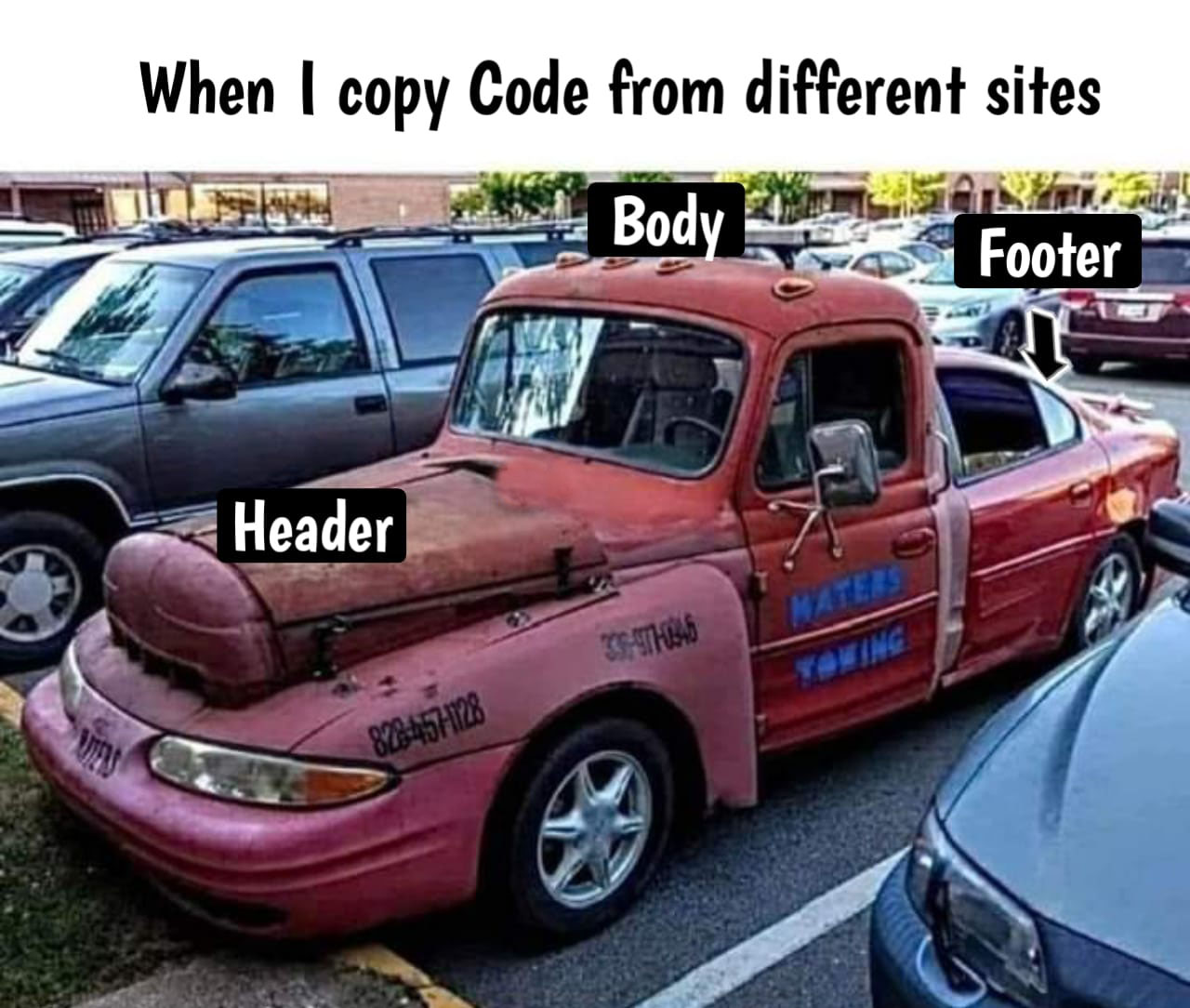 When I Copy Code From Different sites