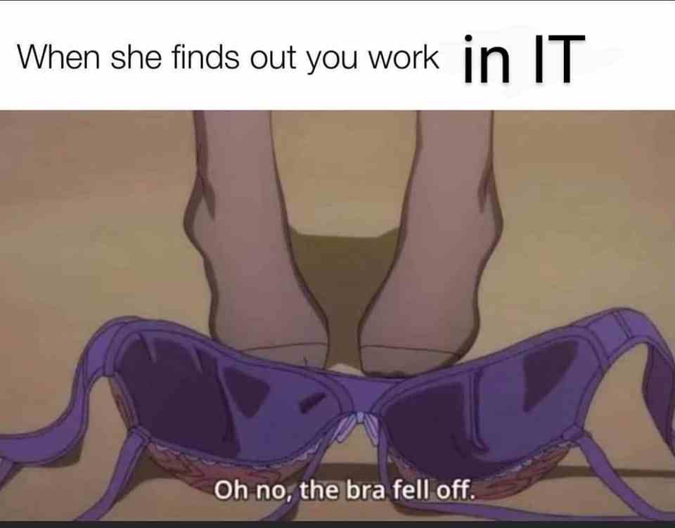 When she finds out you work in IT