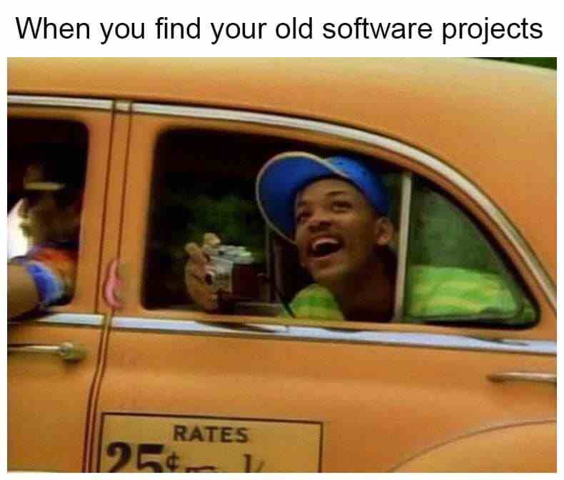 When you find your old software projects
