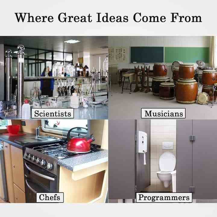 Where Programmer's Great Ideas Come From