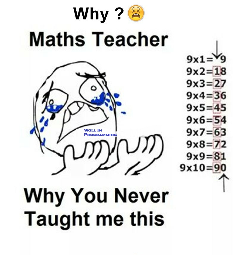 Why Maths Teacher why you never taught me this