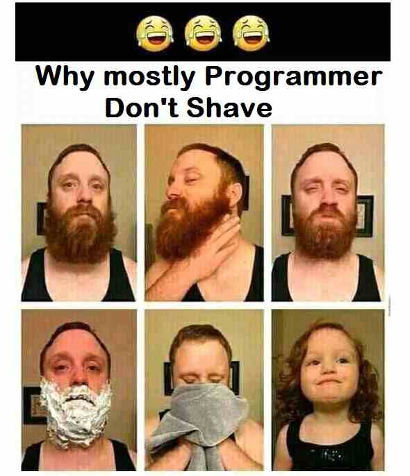 Why mostly Programmer Don't Shave