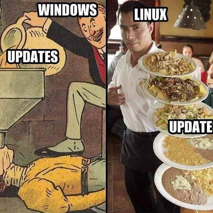 Windows Updates vs Linux Updates
