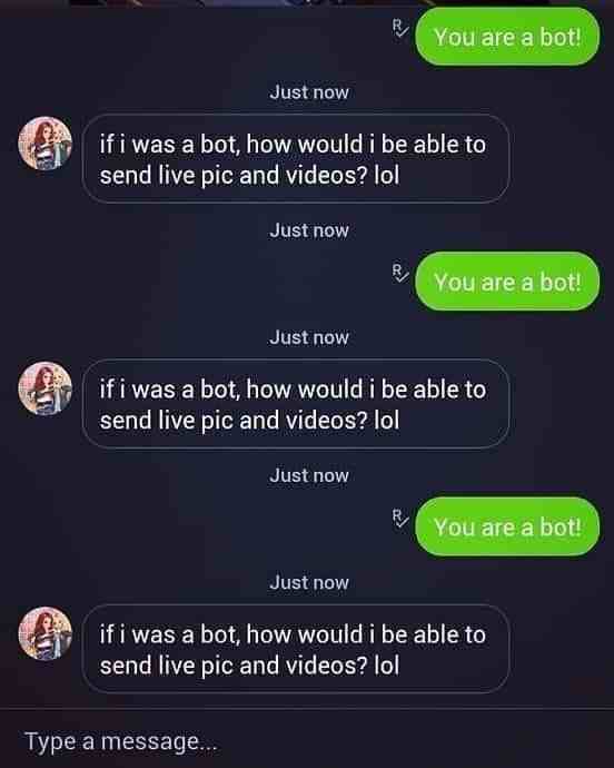 You are a bot!