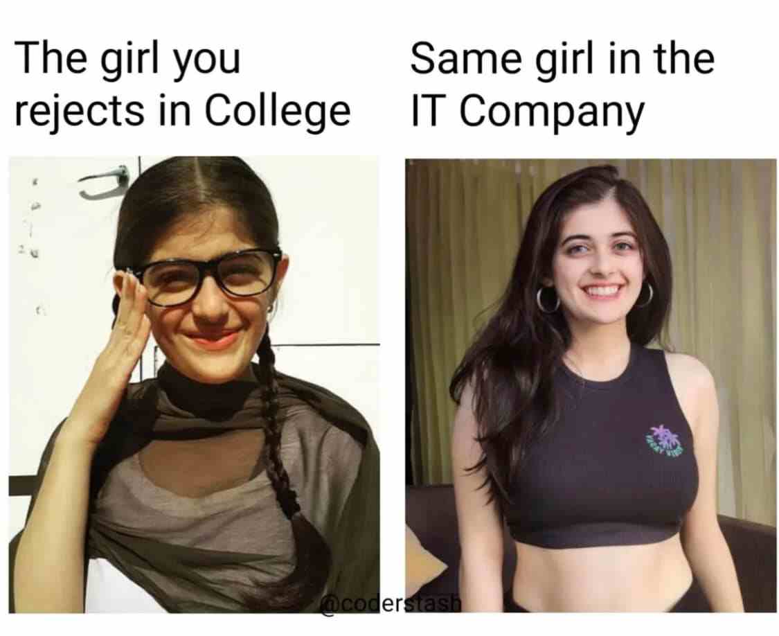 you rejects in college & In the IT company